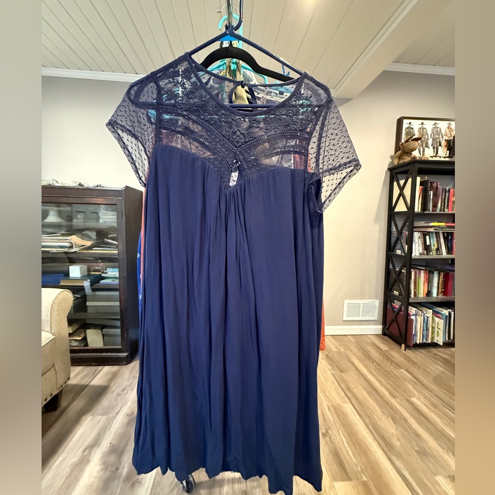 Xhilaration Navy Lace Dress